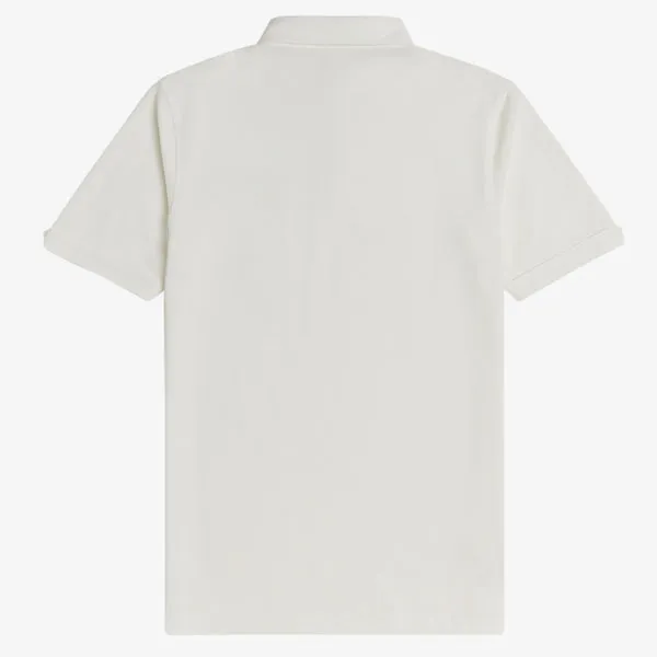 Fred Perry Button Down Polo - Snow White