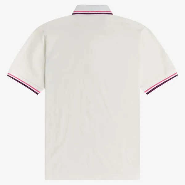 Fred Perry Made in Japan Pique Shirt - Snow White