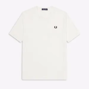 Fred Perry Pocket Detail Pique T-Shirt Snow White