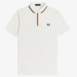 Fred Perry Tipped Placket Polo Shirt - Snow White