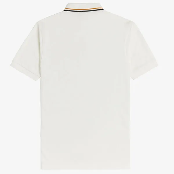 Fred Perry Tipped Placket Polo Shirt - Snow White