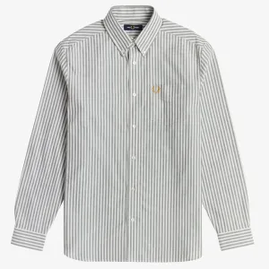 Fred Perry Vertical Stripe Shirt - Snow White