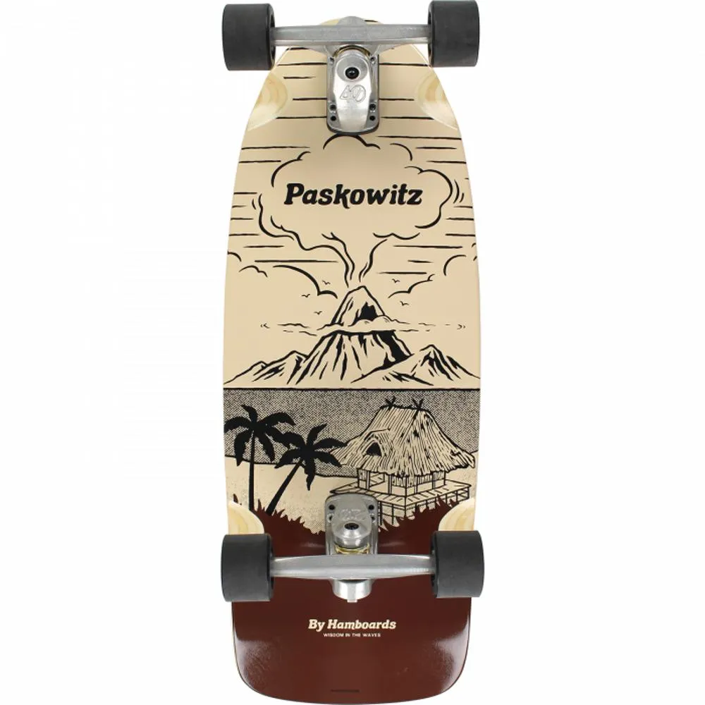 Hamboards Paskowitz Hut Island 30" Surfskate Cruiser Longboard