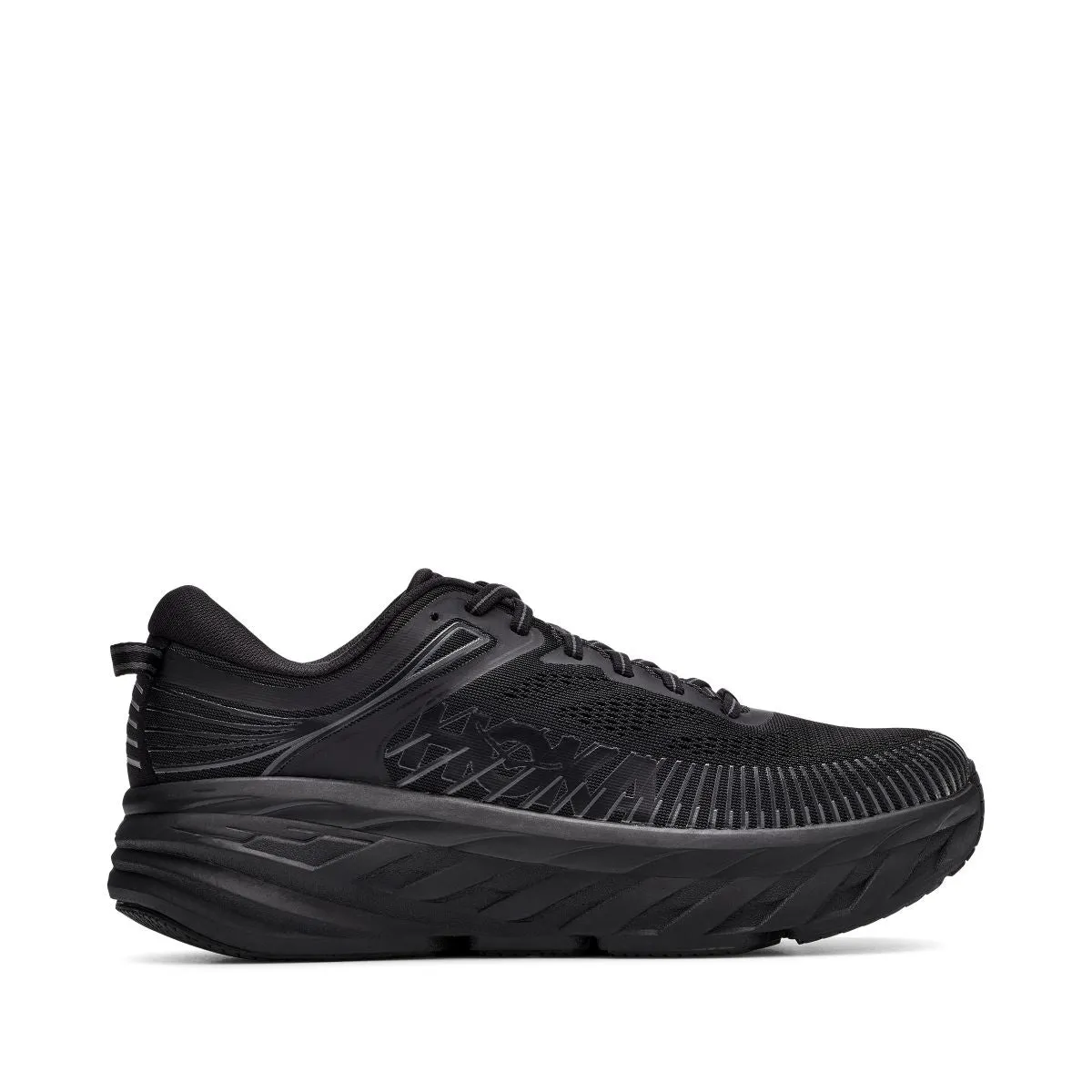 'HOKA' Men's Bondi 7 - Black / Black (Wide)