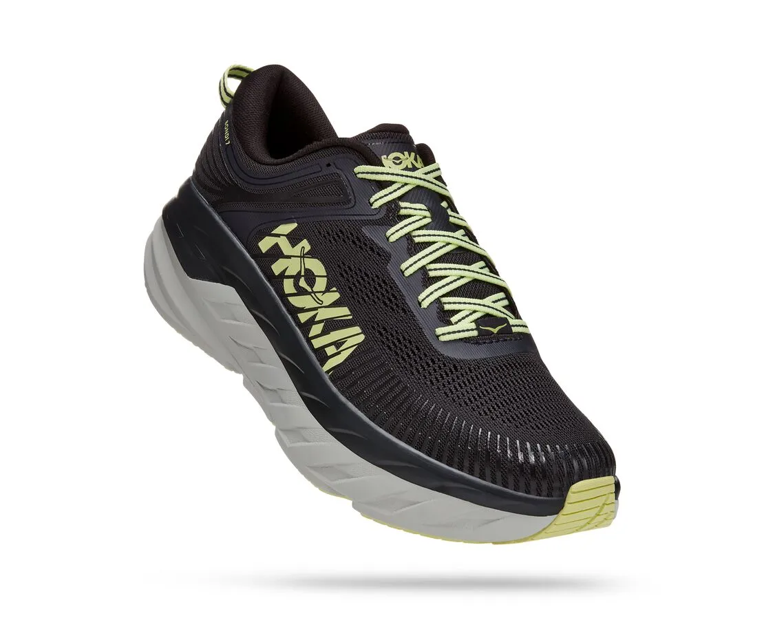 'HOKA' Men's Bondi 7 - Blue Graphite / Butterfly (Wide)