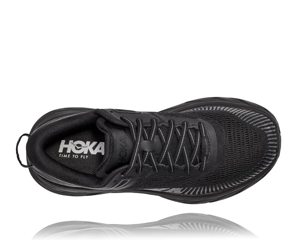 'HOKA' Women's Bondi 7 - Black / Black