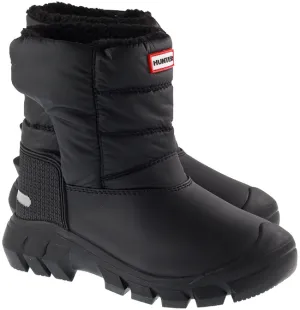 Hunter Wellies Kids Intrepid Insulated Snow Boot Black