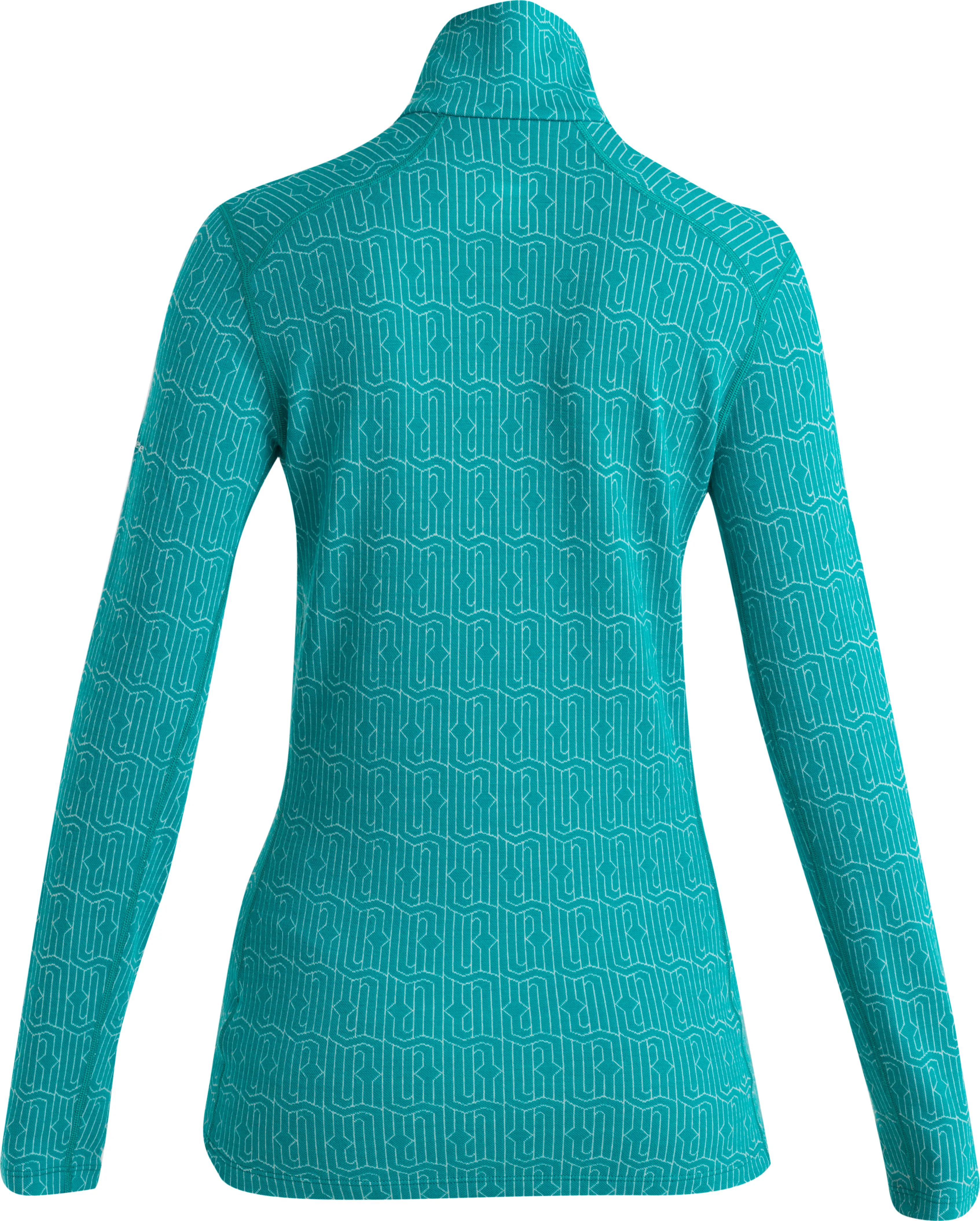 Icebreaker Women&#x27;s Mer 260 Vertex Long Sleeve Half Zip Herenga Flux Green/Snow | Buy Icebreaker Women&#x27;s Mer 260 Vertex Long Sleeve Half Zip Herenga Flux Green/Snow here | Outnorth