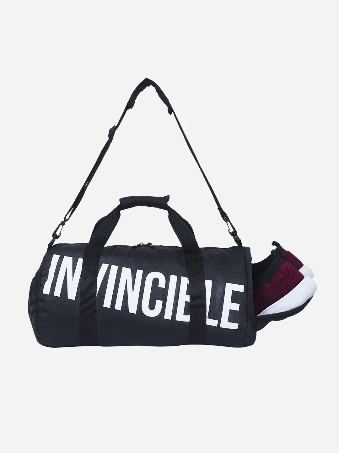 Invincible Classic Duffel Gym Bag, 27 Ltr Unisex Shoulder Sports Bag with Extra Shoe Compartment