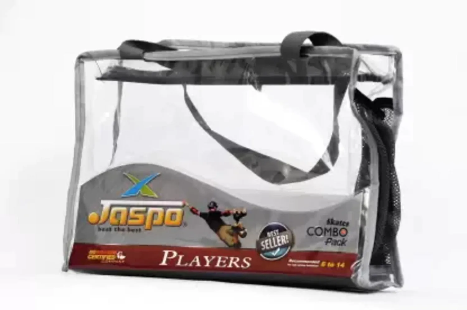 Jaspo Brillient Pro Blue Senior Skates Combo (skates helmet knee elbow wrist bag)suitable for age 6 to 14 years Skating Kit