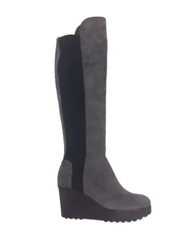 Kennel & Schmenger Nala Over The Knee Boots in Grey Suede 61-51160-695 SS