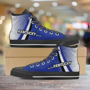 Kentucky Blue Cats Canvas High Top Shoes