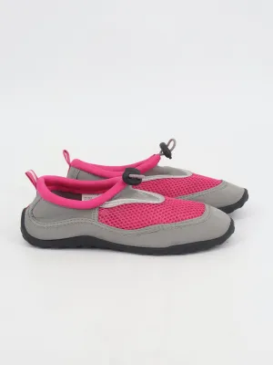 Kids Girl's Textured Water Shoes,Grey/Pink