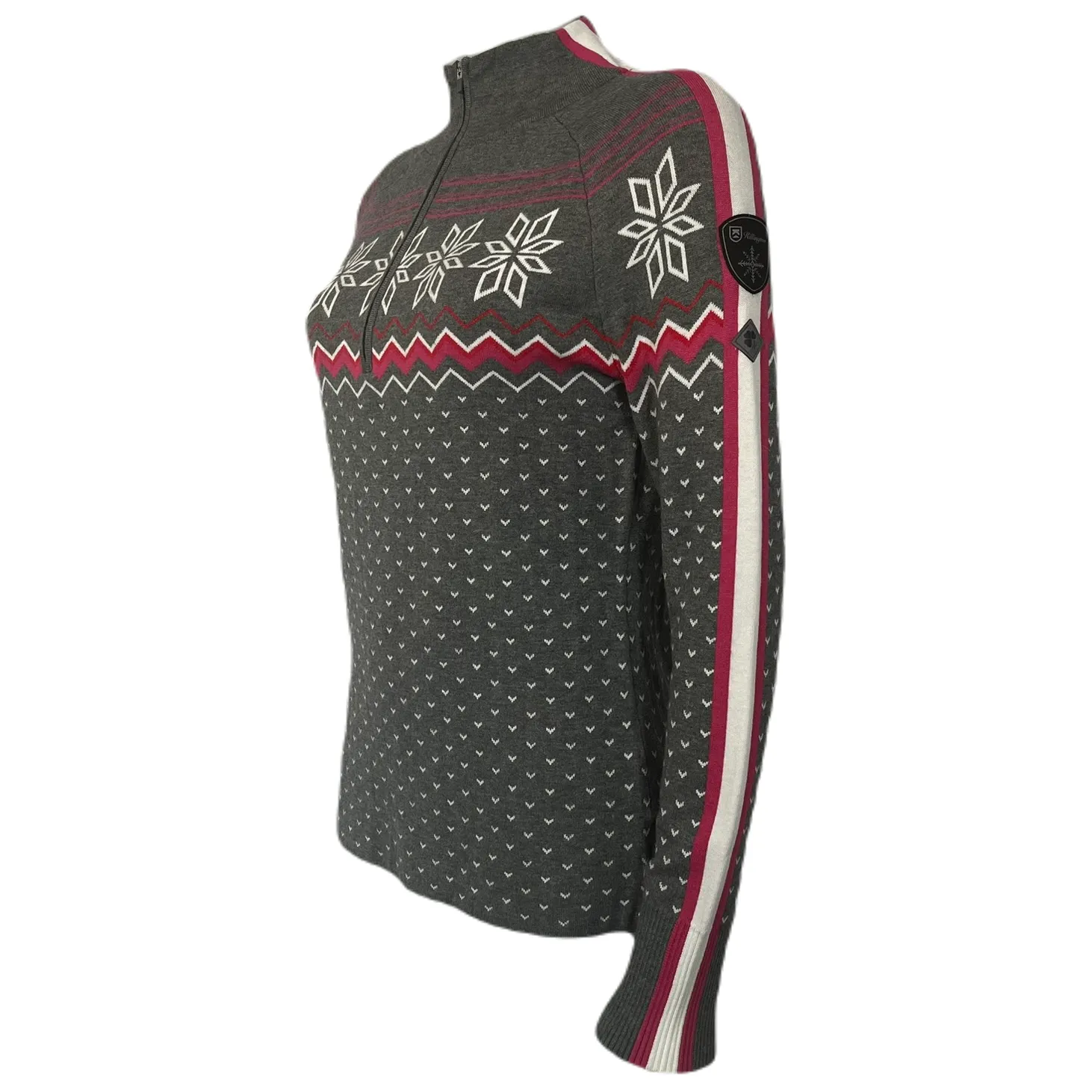 Killington Logo: Krimson Klover Women's Snowhut Zip Neck Sweater