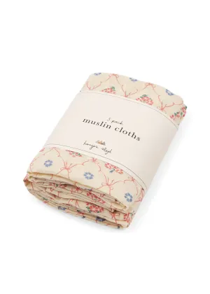 Konges Sløjd: 3 Pack Muslin Set - Fleur Decor