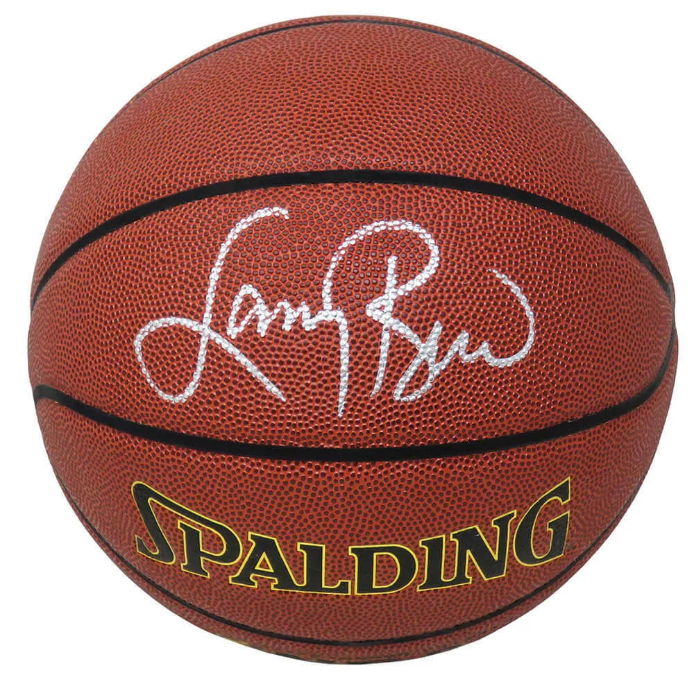 LARRY BIRD Signed Spalding Indoor/Outdoor Basketball (SS COA)