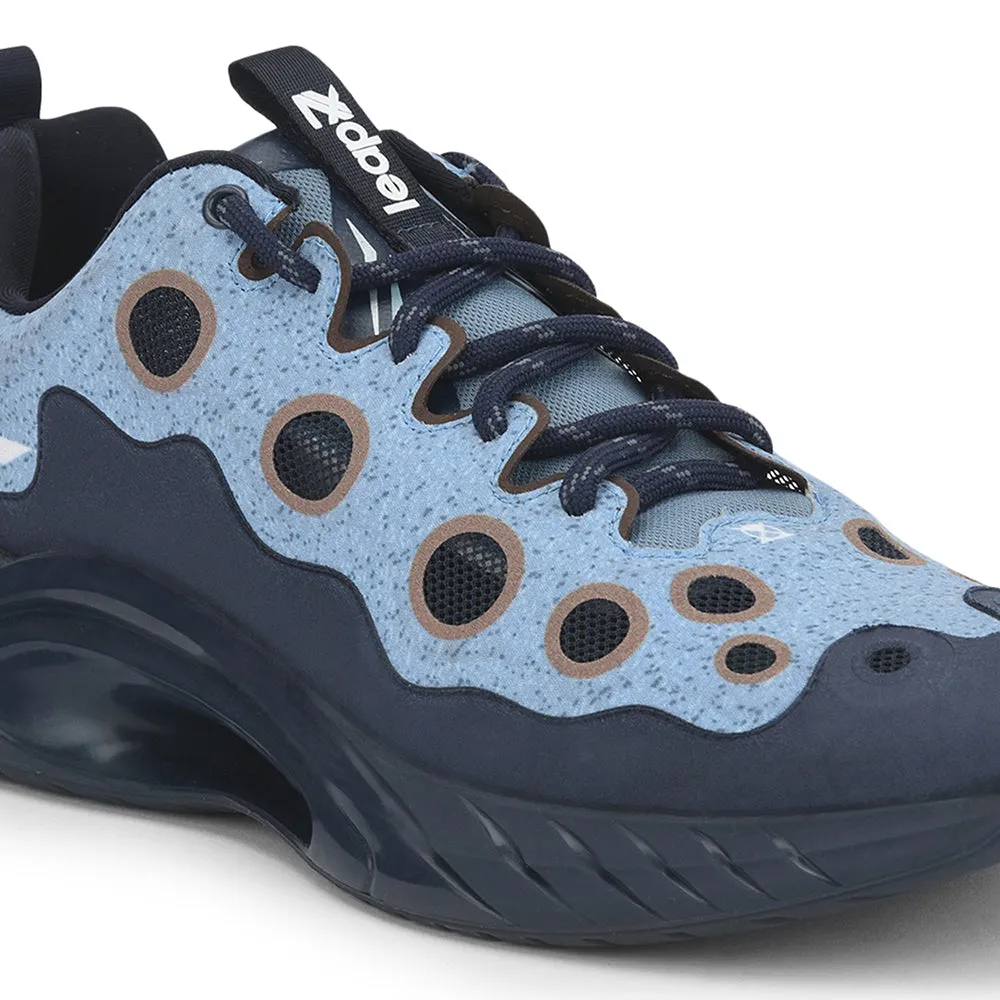 Leap7x Lacing Sports Shoes For Men (N.BLUE) DRILL By Liberty