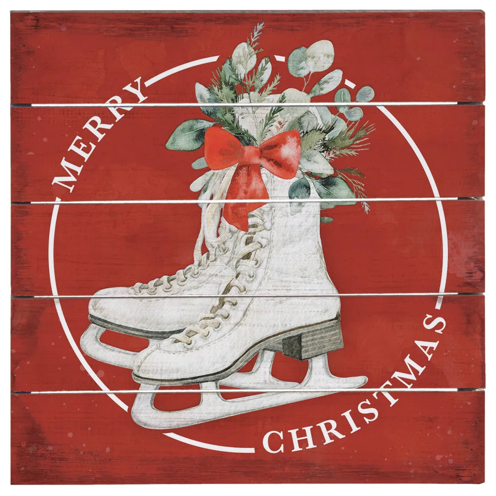 Merry Christams Skates 8 x 8 Petite Pallet