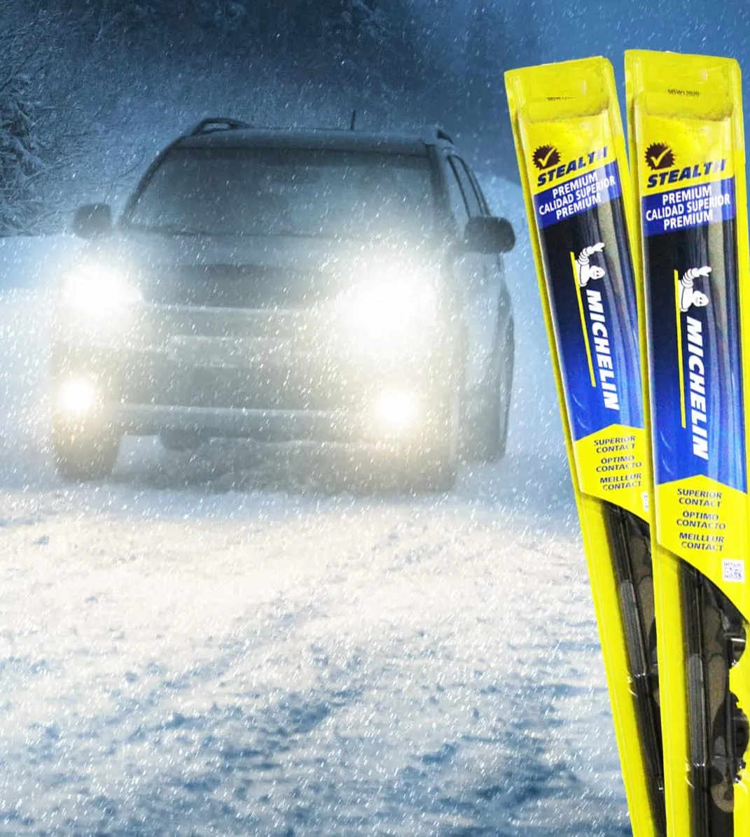 Michelin Stealth Superior Contact Wiper Blade, All seasons