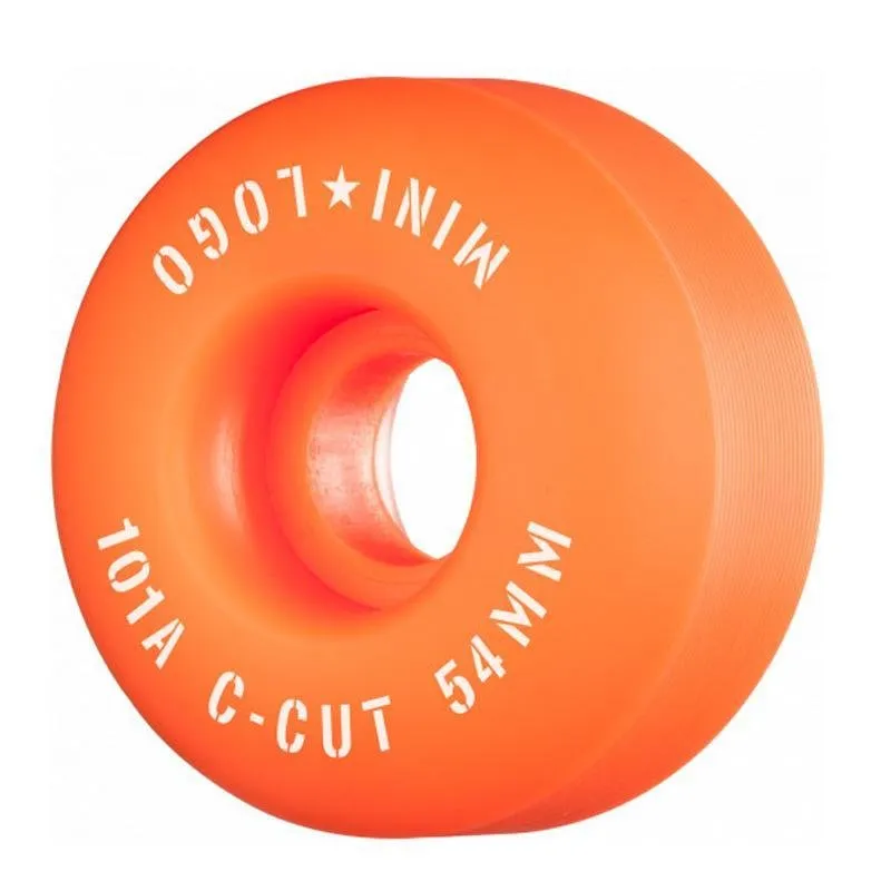 Mini Logo 54mm 101a C-Cut Orange Skateboard Wheels 4pk