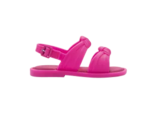 Mini Melissa Velvet Sandal BB - Dark Pink