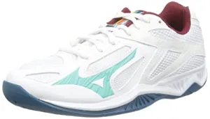 Mizuno Lightning Star Z6 JR Volleyball-Schuh, Wht Turquoise Mblue, 36 EU