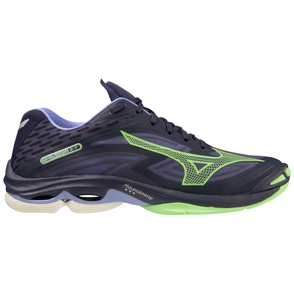 Mizuno Men's Wave Lighting Z7 - Evening Blue/Techno Green/Iolite