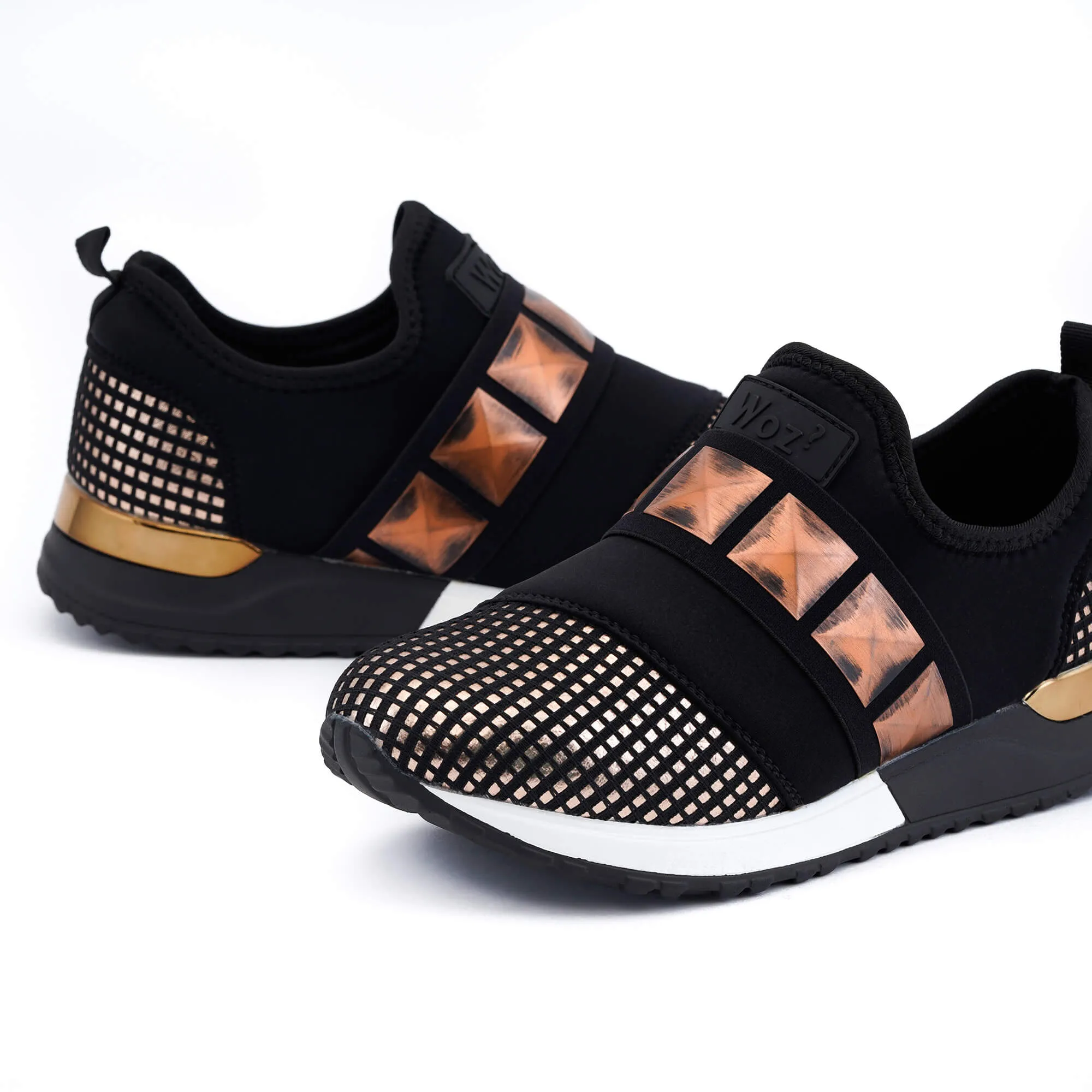 Modica Black & Bronze Sneakers