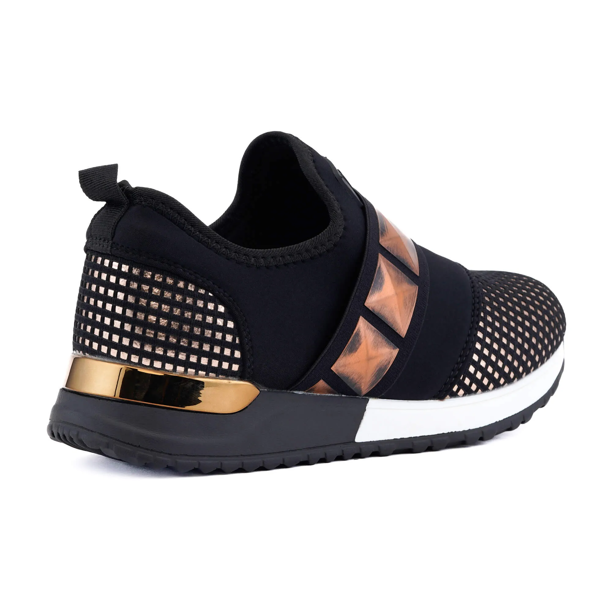 Modica Black & Bronze Sneakers