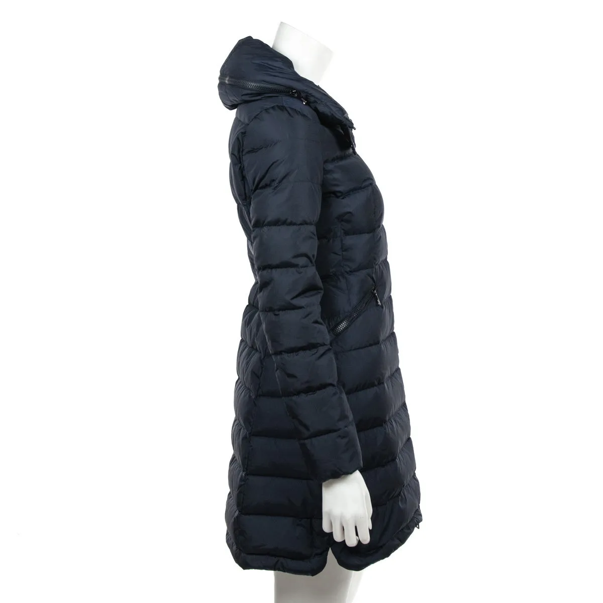 Moncler Navy Flammette Puffer Coat Size XS | 0