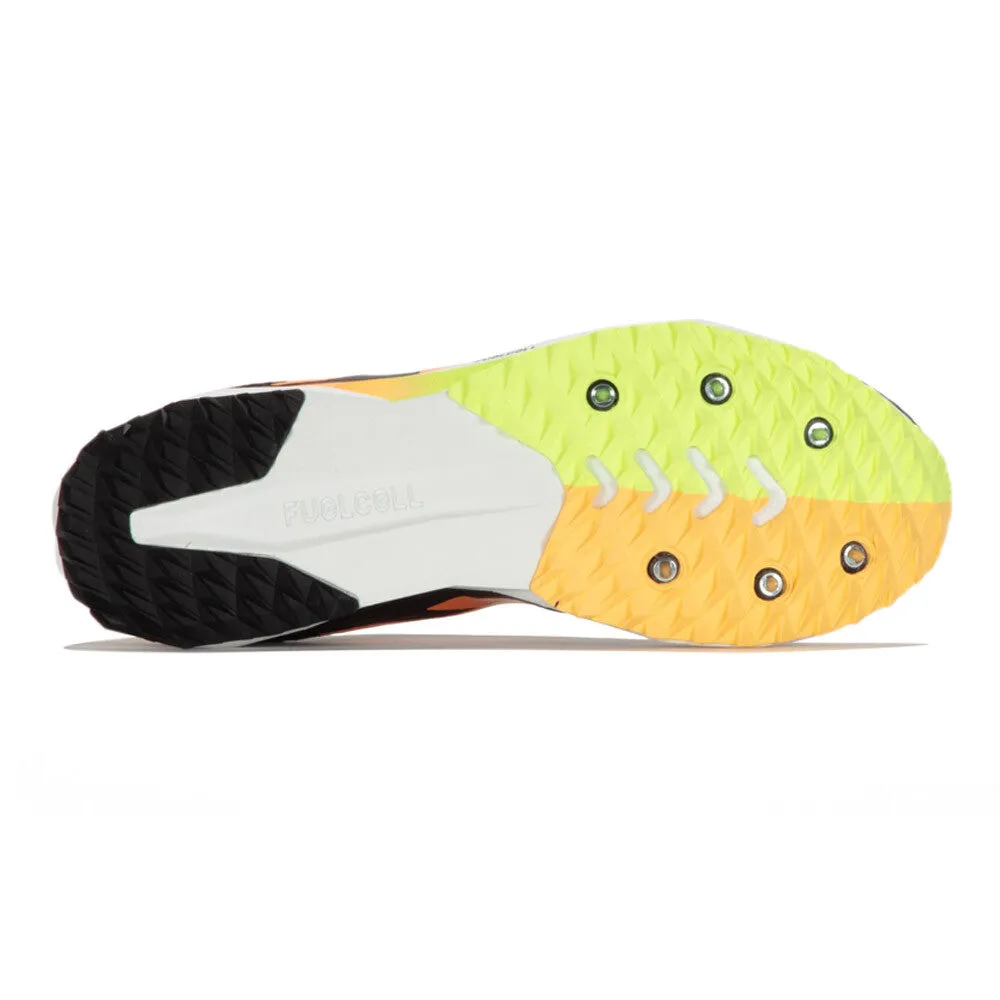 New Balance FuelCell XC7 v5 Running Spikes Black / Bleached Lime Glo / Hot Mango