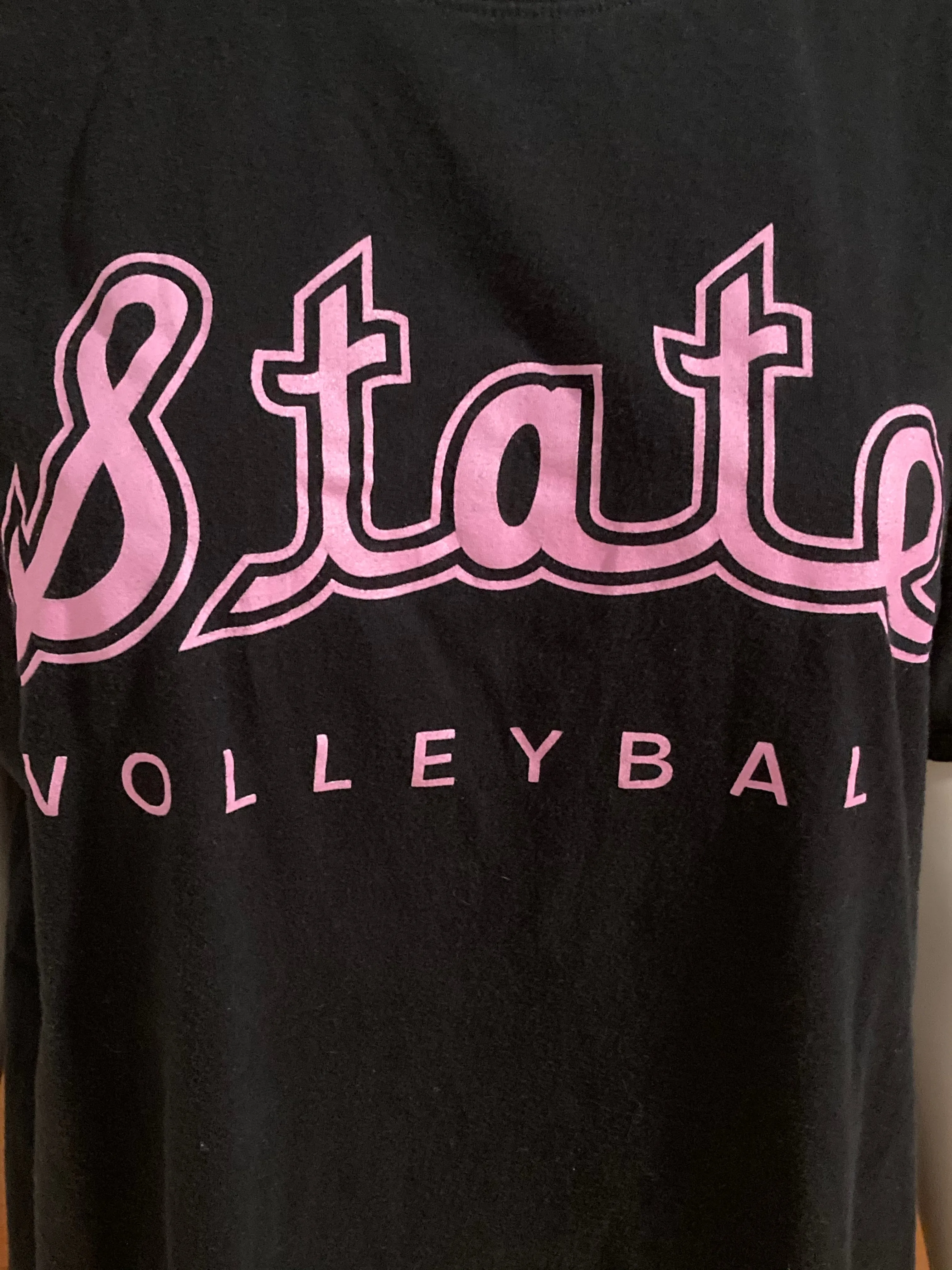 NIKE "STATE VOLLEYBALL" ATHLETIC CUT Graphic Print Adult L Large Lrg T-Shirt Tee Shirt