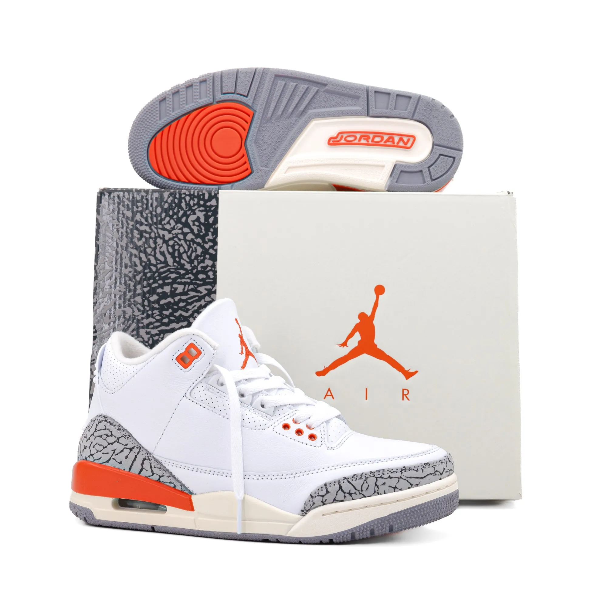 Nike Women's Air Jordan 3 Retro White/Cosmic Clay/Sail/Cement Grey CK9246-121