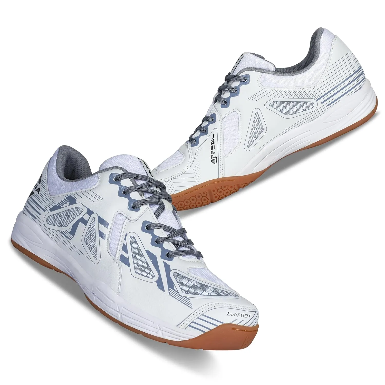 Nivia Appeal 3.0 Badminton Shoes - white/grey