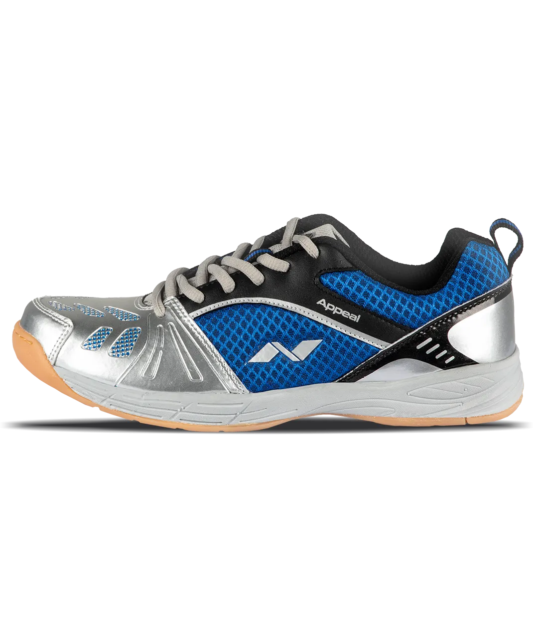 Nivia Appeal Badminton Non Marking Shoes (Blue,Silver)