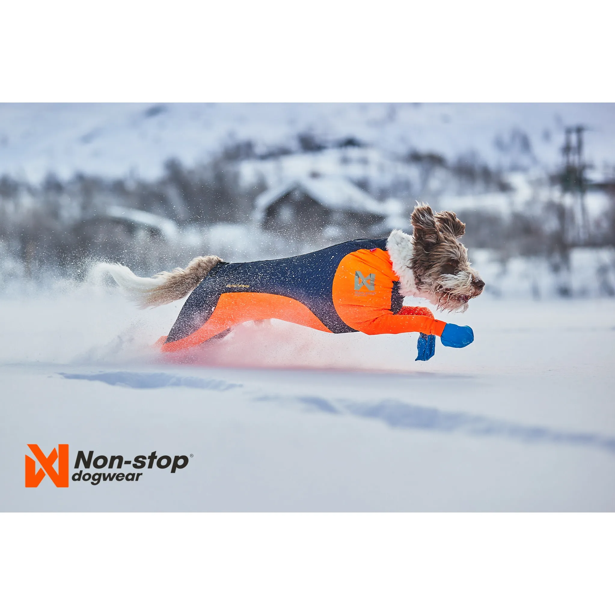 Non-stop Dogwear Protector Snow Male Orange/Black | Buy Non-stop Dogwear Protector Snow Male Orange/Black here | Outnorth