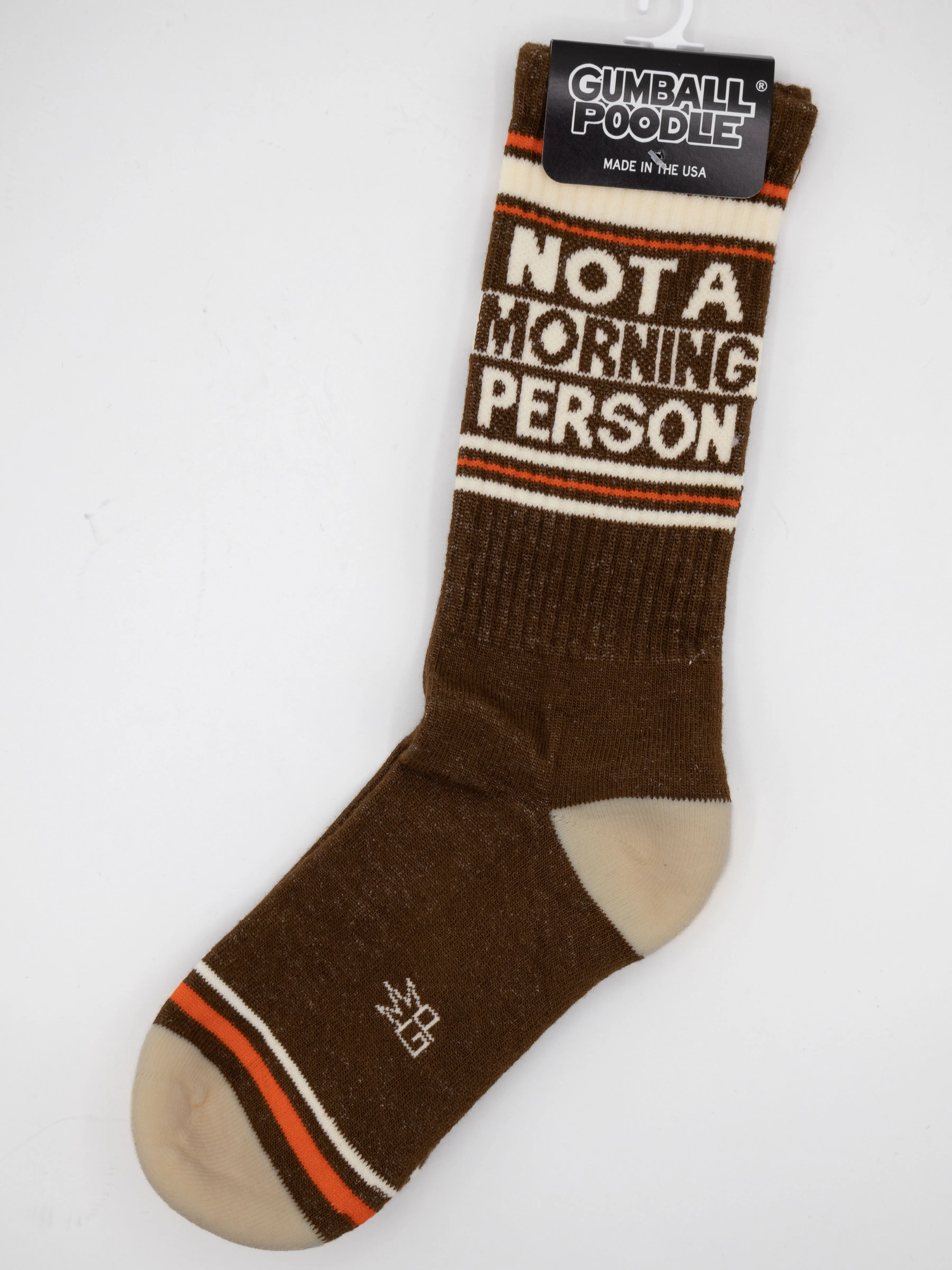 Not a Morning Person Ribbed Gym Socks