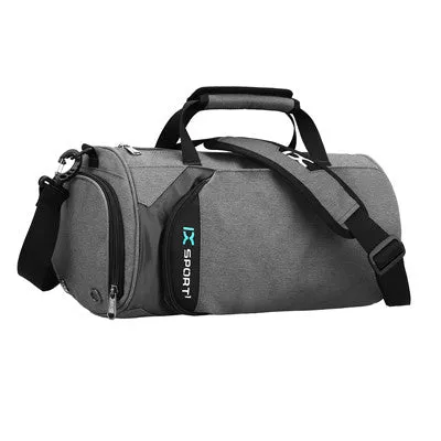 Nylon Waterproof Sports Duffel Bag  With Separate Space For Shoes