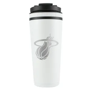 Officially Licensed Miami Heat 26oz Ice Shaker - White