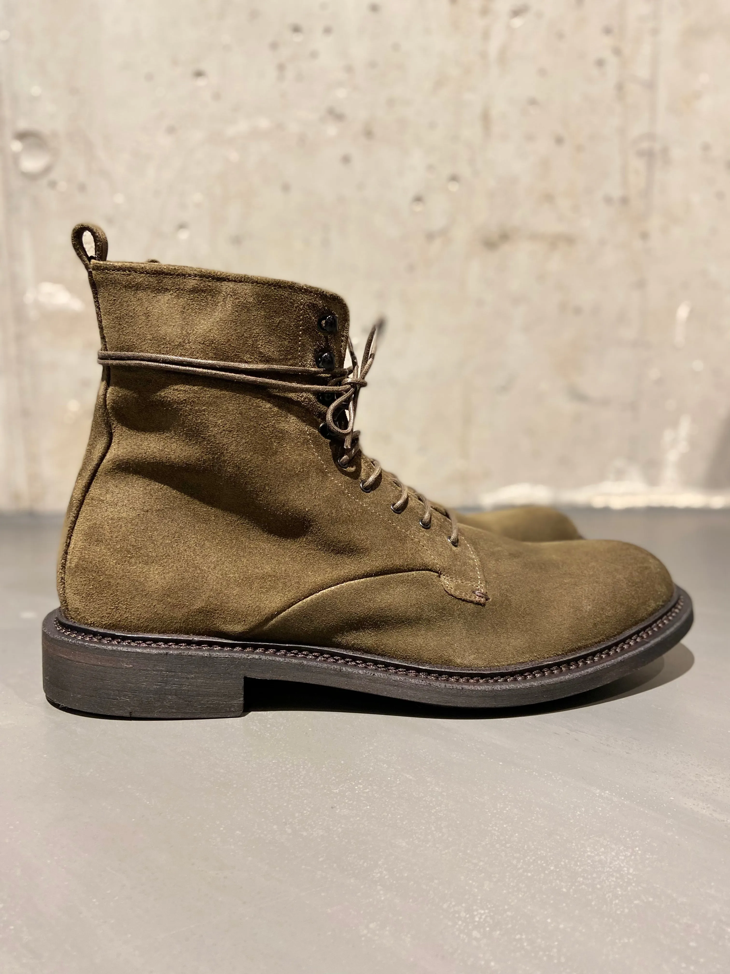 PANTANETTI HIGH TOP LACE UP BOOT SUEDE VERVE SHADOW