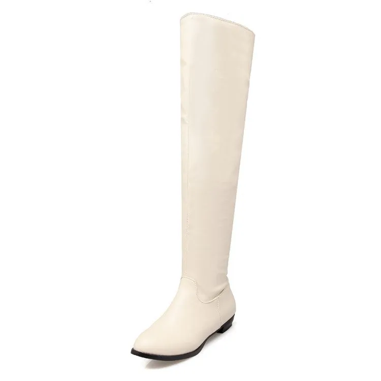 Pu Leather Over the Knee Boots for Women 7069