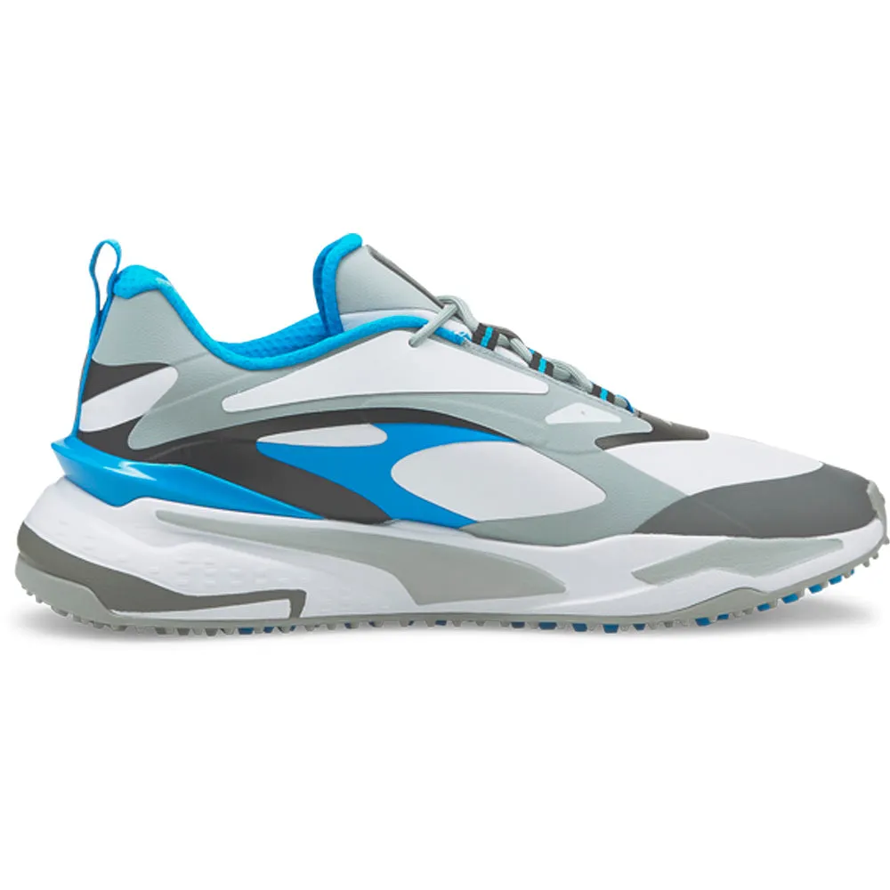 Puma GS-Fast Spikeless Waterproof Shoes - White/Quarry/Ocean Dive