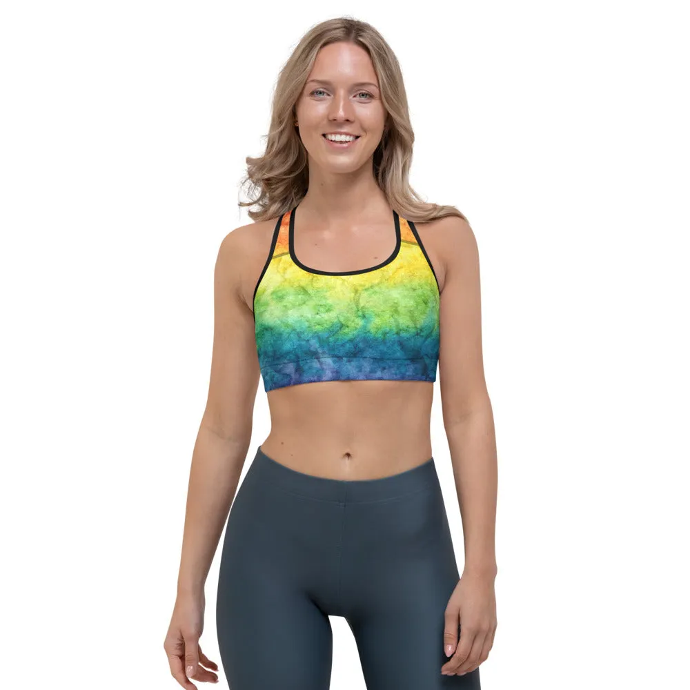 Rainbow Sports Bra