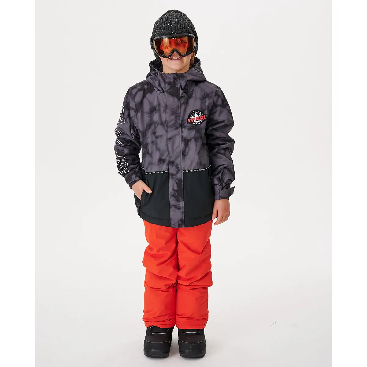 Rip Curl Kids&#x27; Olly Snow Jacket Black/Grey | Buy Rip Curl Kids&#x27; Olly Snow Jacket Black/Grey here | Outnorth