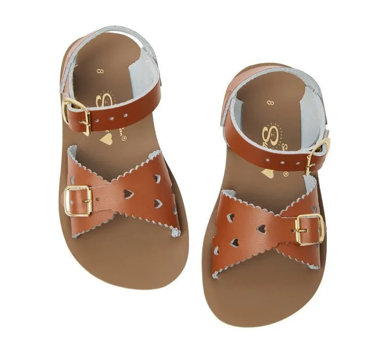 Salt-Water Sandals: Sweetheart Tan Kids Sandals