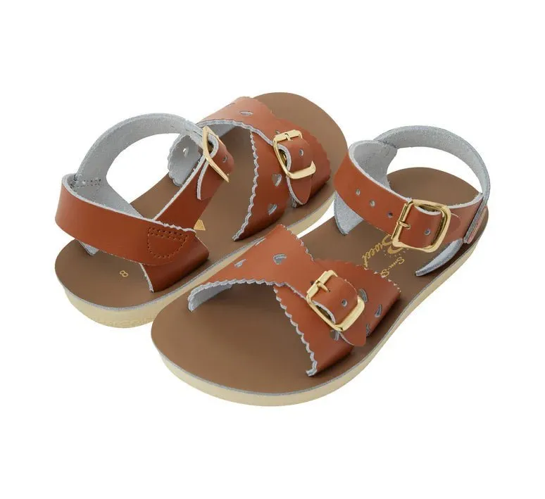 Salt-Water Sandals: Sweetheart Tan Kids Sandals