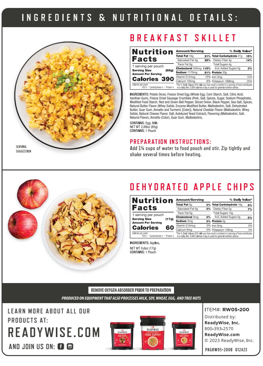 Self Heating Kit - Breakfast Skillet   Snack