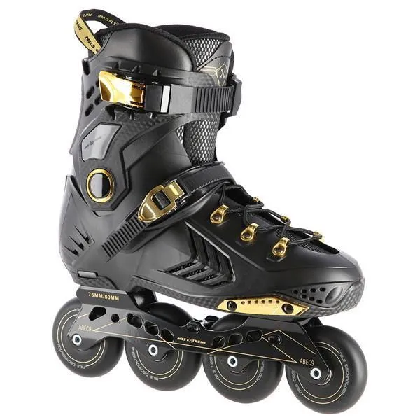 Slalom Skates Nils Extreme Na20002 Black-Gold Size. 38