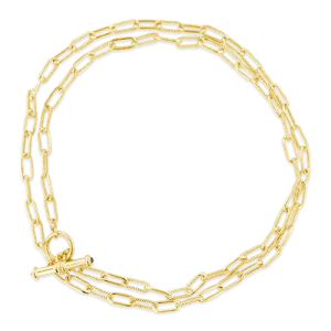 Smooth & Twisted Link Gold Chain