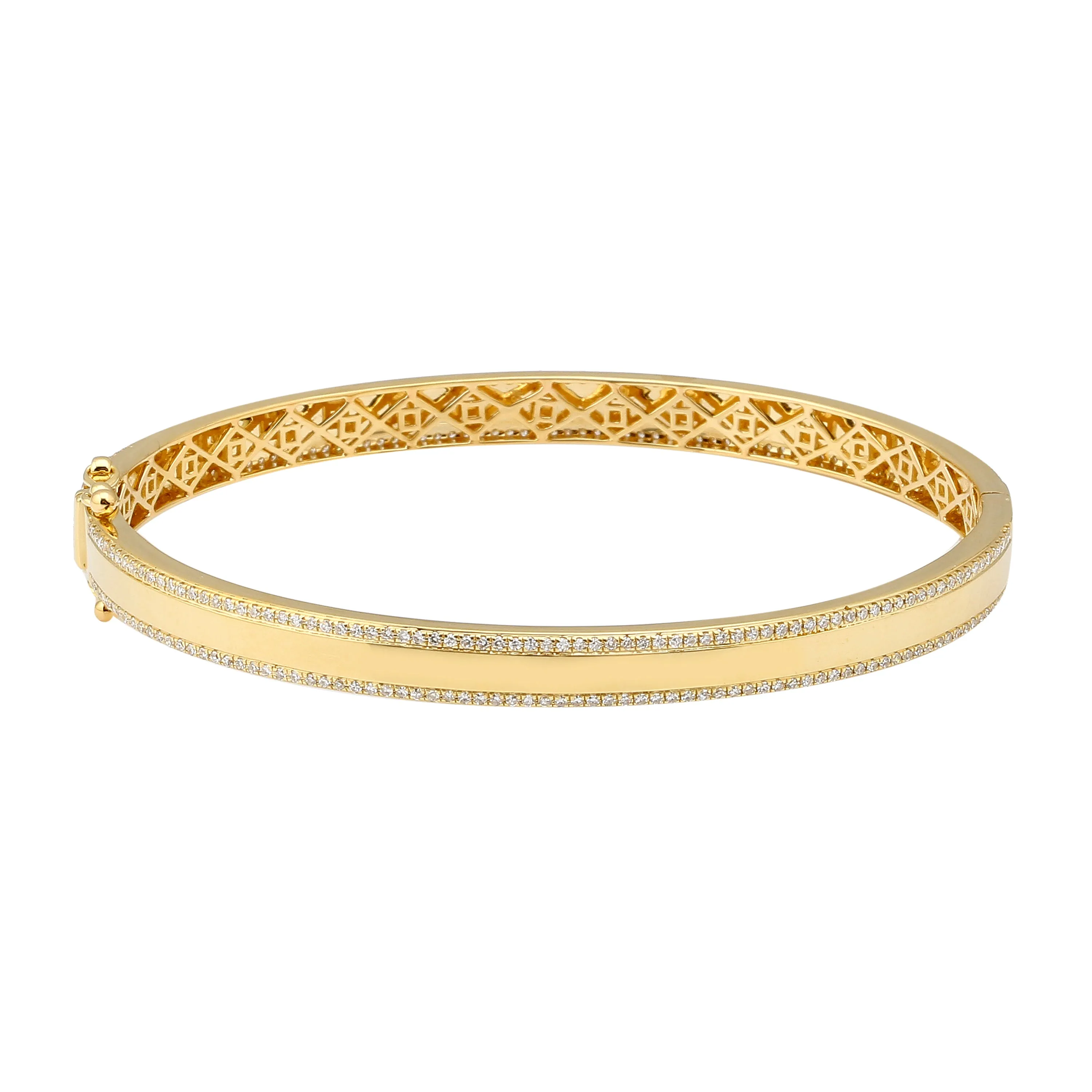 Smooth Diamond Bangle